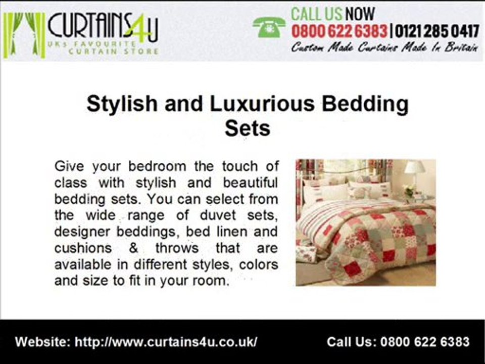 Designer Bedding