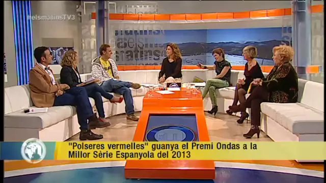 TV3 - Els Matins - Polseres vermelles guanya el Premi Ondas a la Millor Sèrie Espanyola del 201