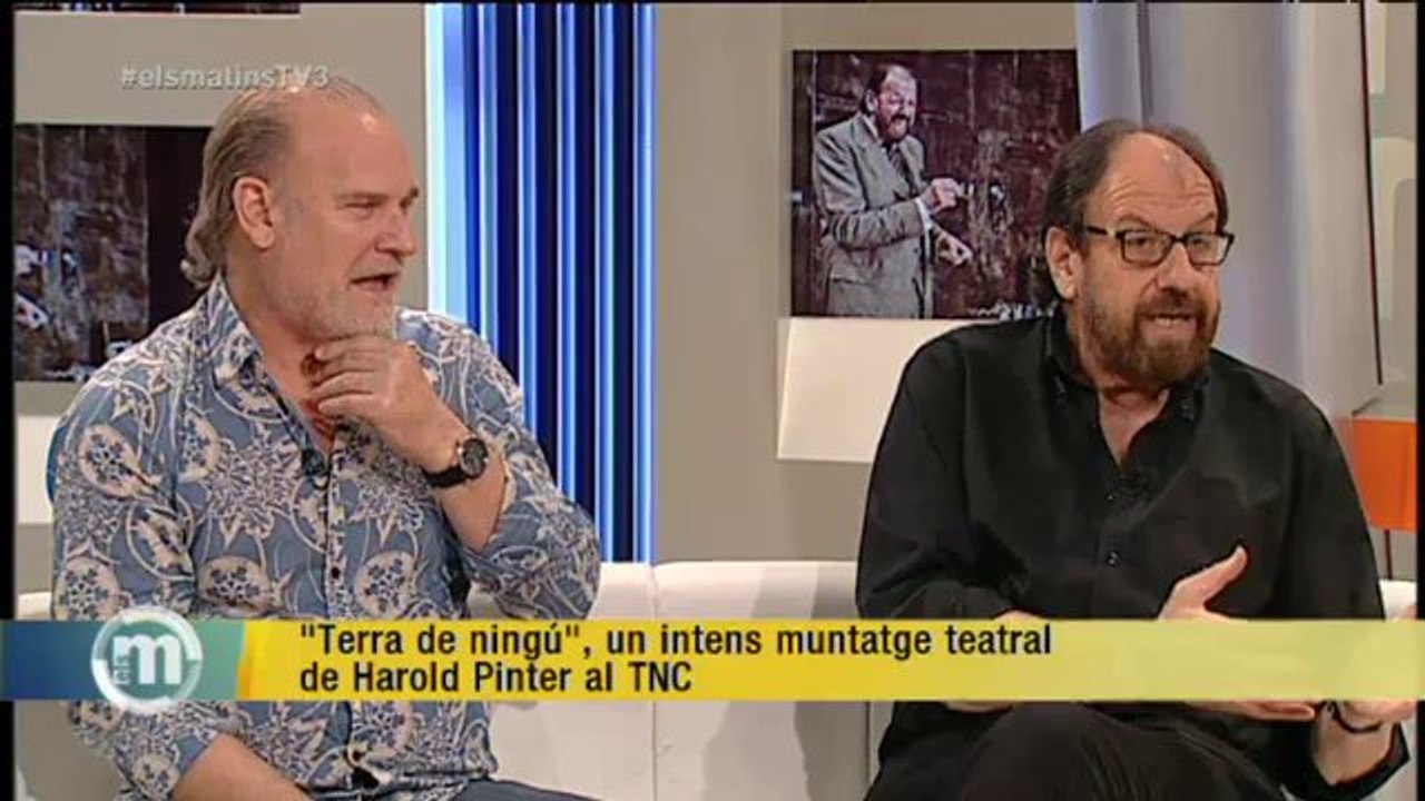 TV3 - Els Matins - "Terra de ningú", un intens muntatge teatral de Harold Pinter al TNC