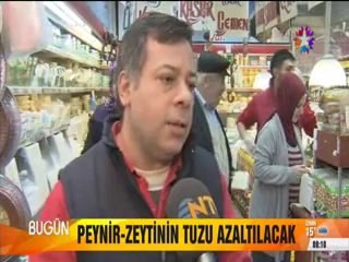 Peynir ve zeytindeki tuz oranı azaltılıyor