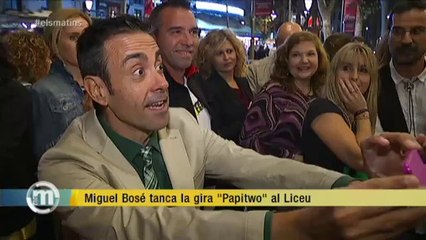 TV3 - Els Matins - Miguel Bosé tanca la gira "Papitwo" al Liceu