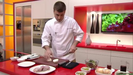 Amanida de guatlles amb escabetx de vermut