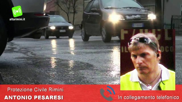 Pioggia e neve sciolta: il livello del Marecchia sale in fretta