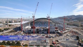 Stade Vélodrome Marseille : Gros oeuvre tribune Jean Bouin