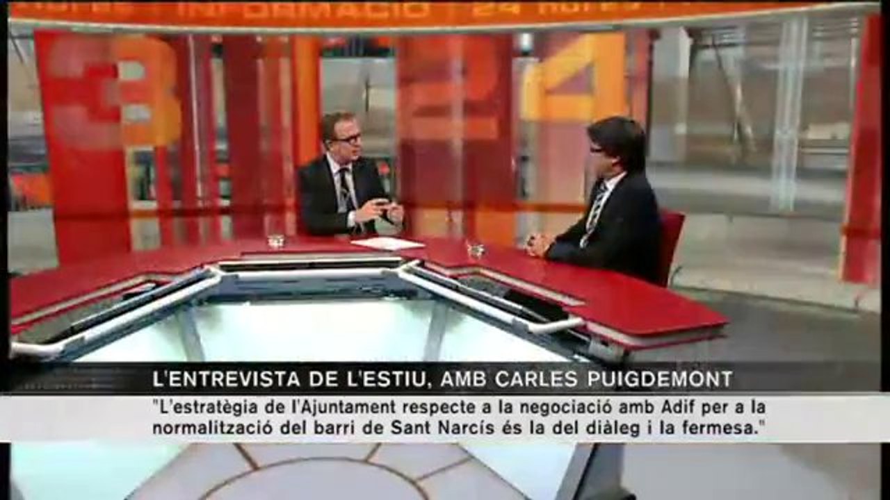 TV3 - L'entrevista de l'estiu - L'entrevista de l'estiu - Carles Puigdemont, alcalde de Girona
