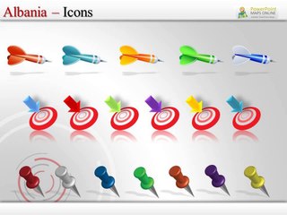 Editable Albania Map Slides