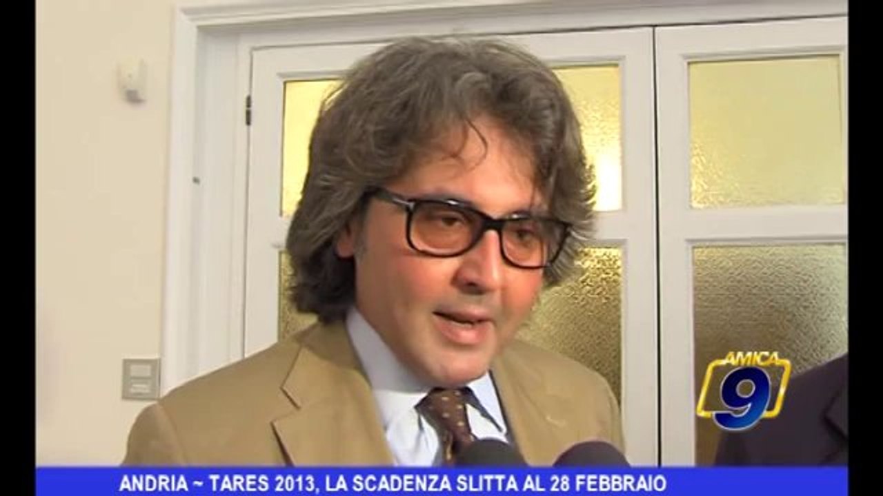 Andria | Tares 2013, la scadenza slitta al 28 febbraio