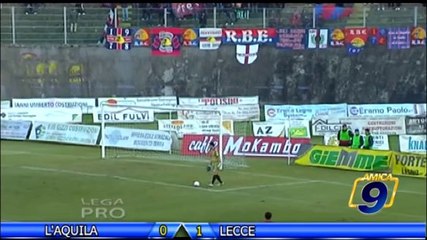 L'Aquila - Lecce 0-1 | Sintesi |  Prima Div. Gir.B 19^ Giornata 12/1/2014