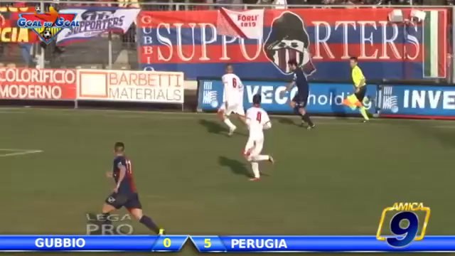 Gubbio - Perugia 0-5 | Highlights and Goals Lega Pro Prima Div. Gir.B 19^ Giornata 12/1/2014