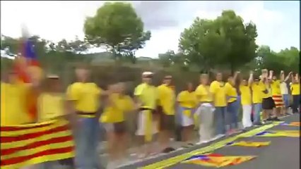 TV3 - Telenotícies - La Via Catalana des de la moto