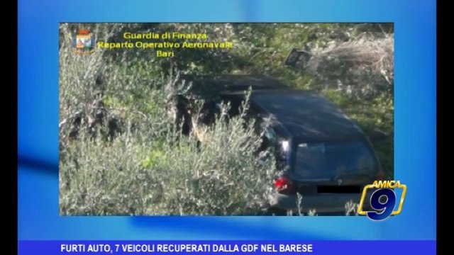 Furti auto, 7 veicoli recuperati dalla GDF nel Barese