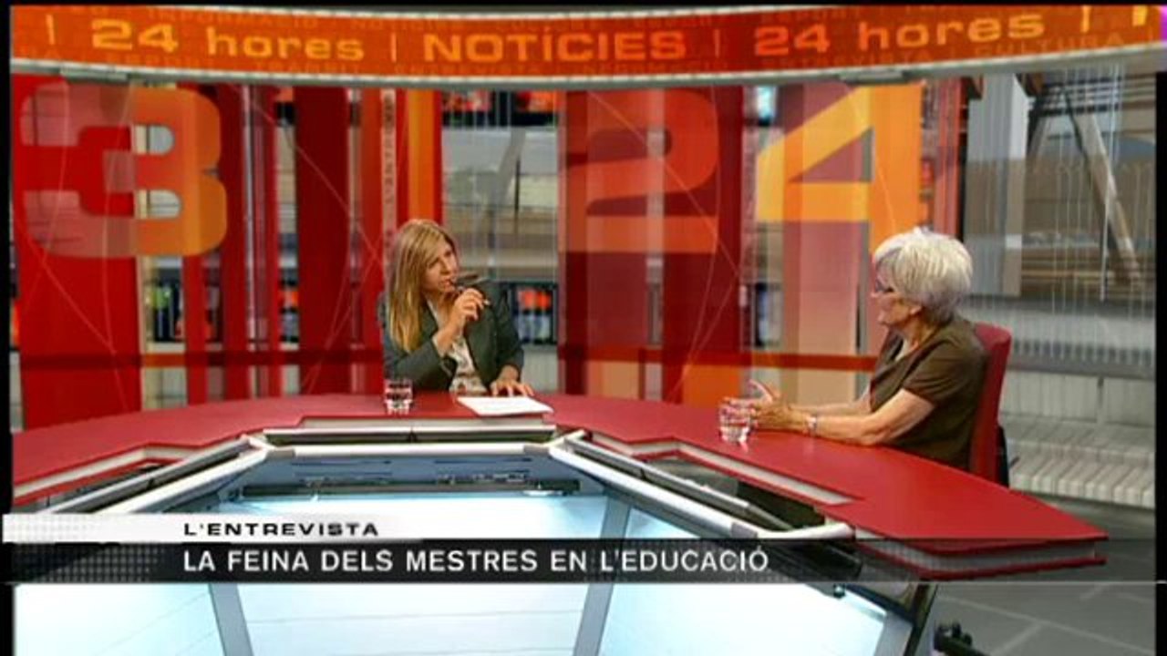 TV3 - Entrevista 3/24 - La feina del mestre en l'educació, Àngels Ollé, pedagoga i professora ju