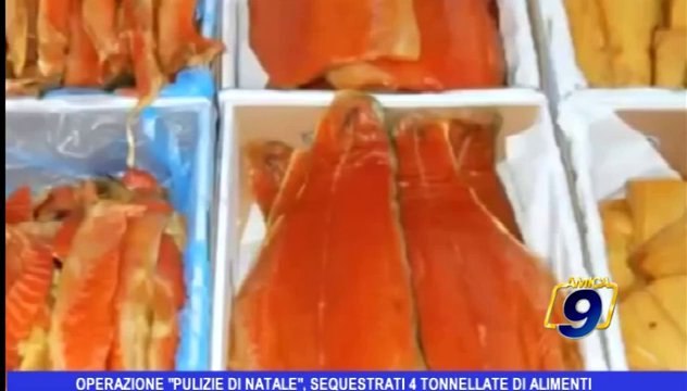 Operazione Pulizie di Natale, sequestrati 4 tonnellate di alimenti