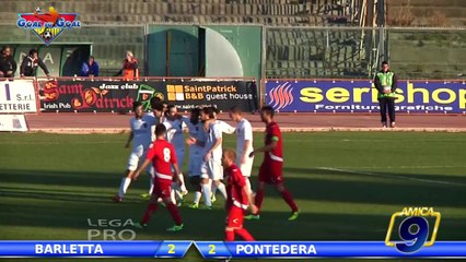 Barletta - Pontedera 2-2 HD | Highlights and Goal | Recupero 14^ Giornata - 18/12/2013