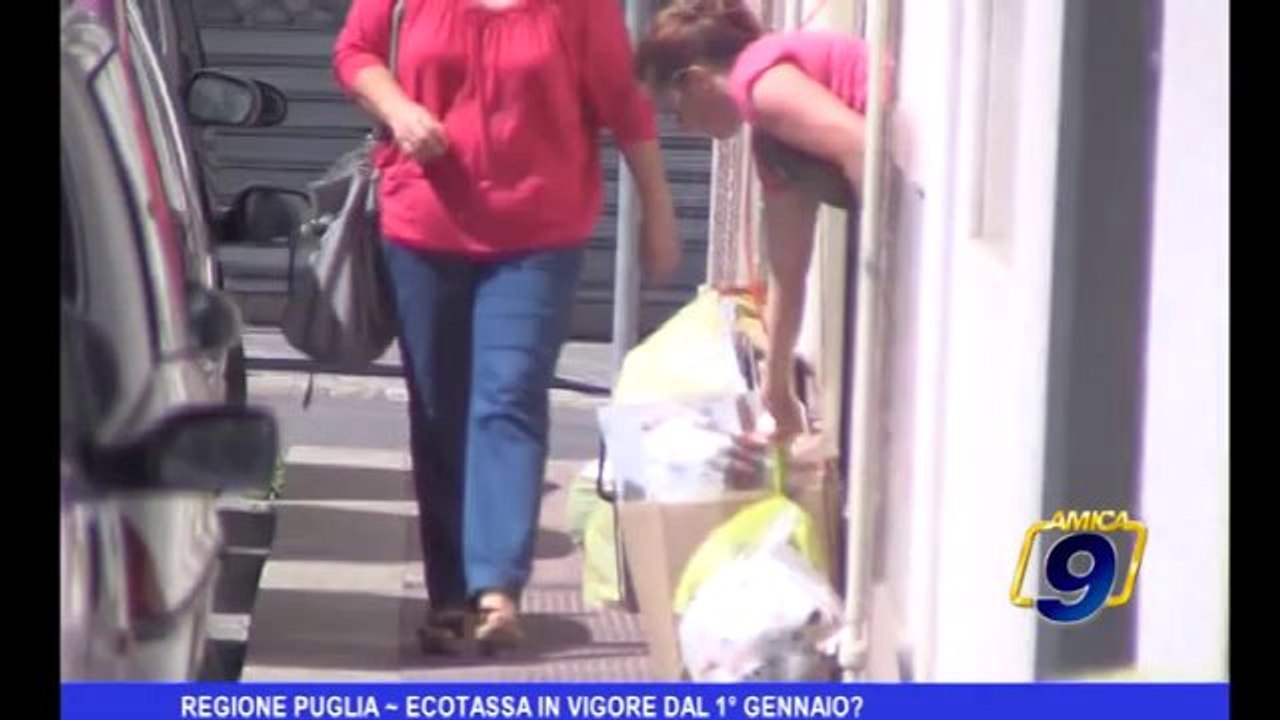 Regione Puglia | Ecotassa in vigore dal 1° Gennaio