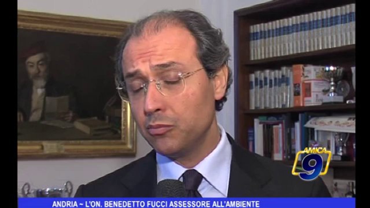 Andria | L'On.  Benedetto Fucci Assessore all'Ambiente