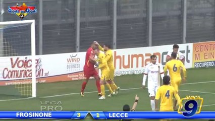 Frosinone - Lecce 3-1 | Goals and Highlights | Prima Divisione Gir.B 15° Giornata 8/12/2013