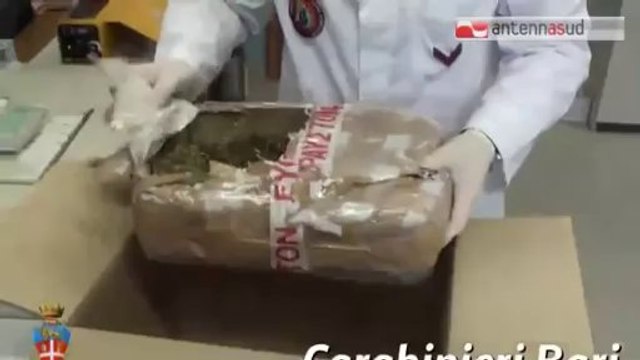 TG 20.01.14 Operazione antidroga nel Barese, otto arresti e 2 chili di stupefacente sequestrato