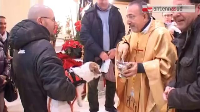 17.01.14 Nella chiesa di Sant'Anna la benedizione di Sant'Antonio Abate