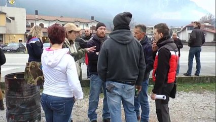 LA PROTESTA DEI FORCONI SULLA PONTEBBANA