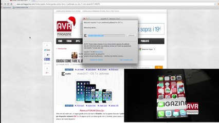 Come effettuare il Jailbreak untethered su iOS 7 - Guida AVRMagazine.com