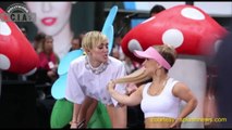 Miley Cyrus Twerking, Sticking Tongue Out and Fan Moments - Rewind 2013