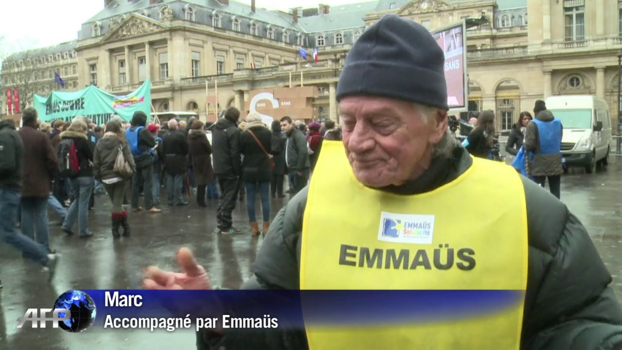 Emmaüs célèbre les 60 ans de l'appel de l'Abbé Pierre à Paris
