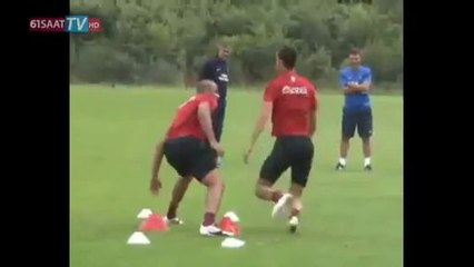 Trabzonspor'da ilginç antrenman