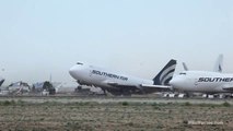 70 MPH Wind Blows Take Parked Boeing 747 Off The Ground