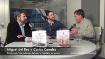 Miguel del Rey y Carlos Canales, autores de 'Los halcones del mar'. 16-1-2014