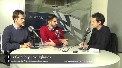 Luis García y Javi Iglesias, creadores de 'diariobernabeu.com'. 7-1-2014