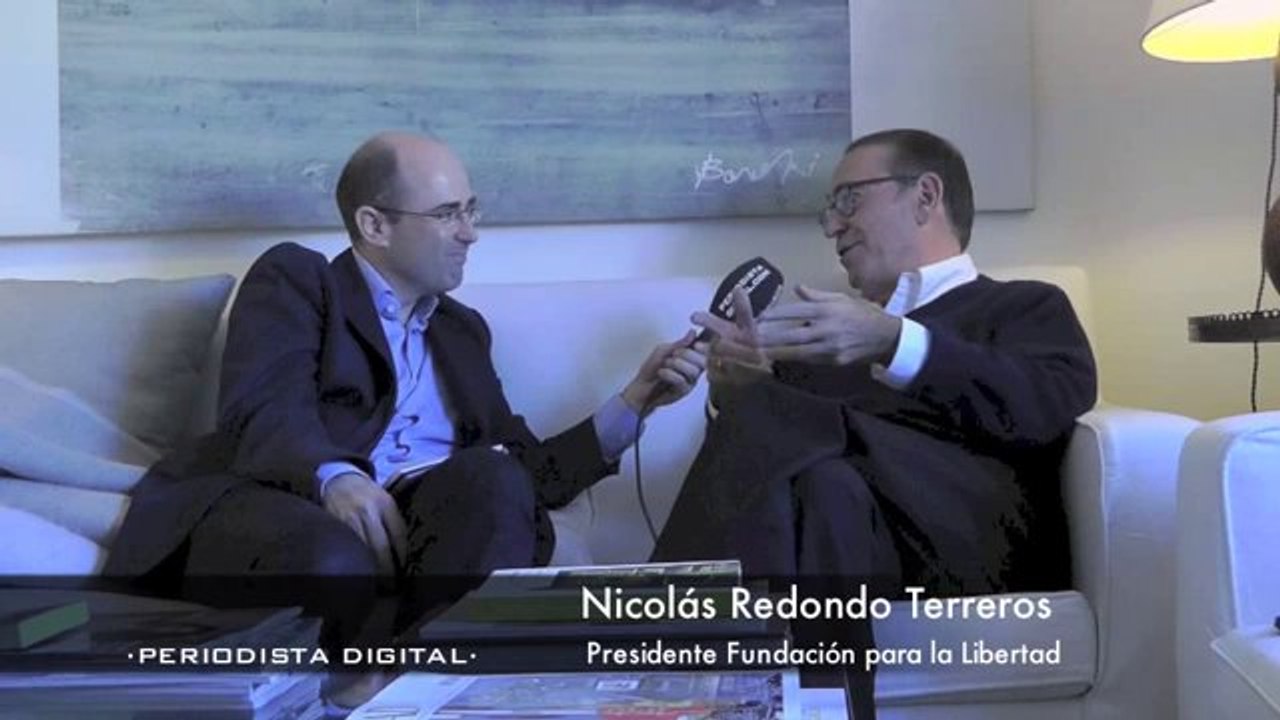 Nicolás Redondo Terreros, presidente de la Fundación para la libertad. 16-12-2013
