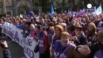 Miles de personas llenan el centro de Madrid para decir 'No' a la nueva ley del aborto