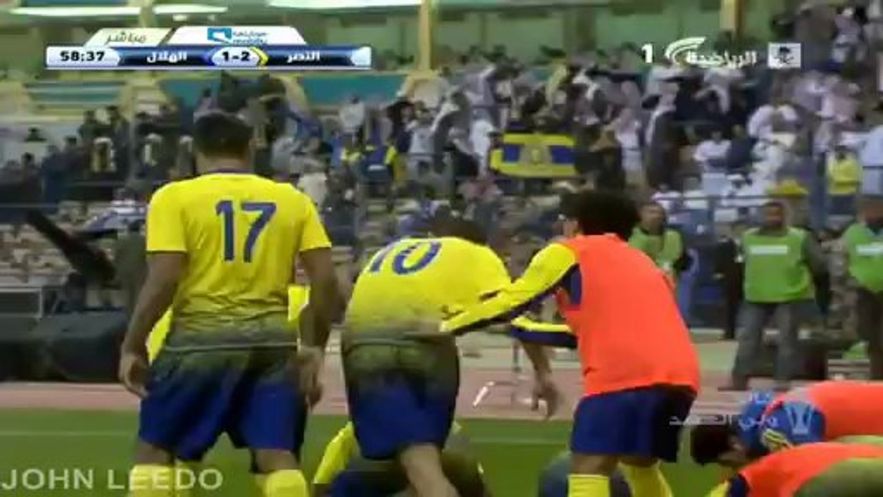 هدف #النصر الثاني على #الهلال نهائي كأس ولي العهد 2013/2014