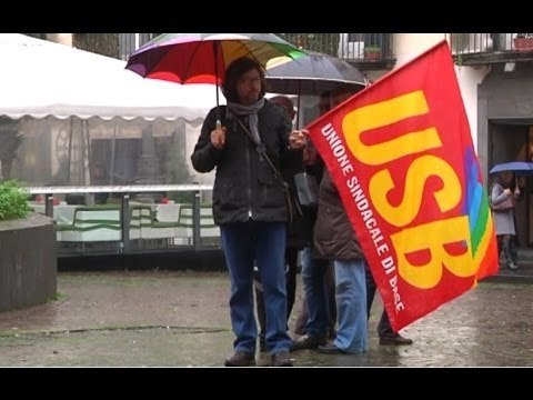 Napoli - Terra dei Fuochi, Usb: No a inceneritori, Sì a bonifiche (23.01.14)