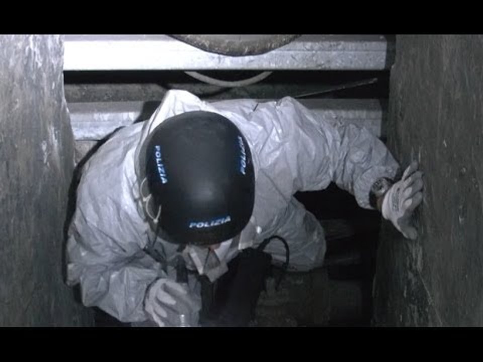 Napoli - Sventato colpo della banda del buco in Via Cervantes -1- (16.01.14)