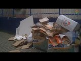 Aversa (CE) - Via Gemito, cartoni non prelevati: protestano residenti (10.01.14)