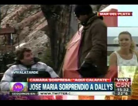 Pedro en Aquí Calafate! en Viva la Tarde cámara a Dallys Ferreyra - 01 de Febrero