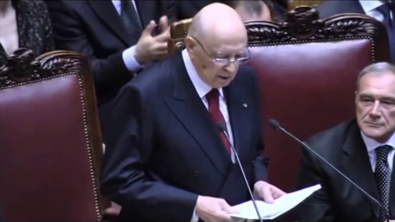Napolitano - La frustrazione tra i cittadini per non aver potuto scegliere gli eletti (22.04.13)