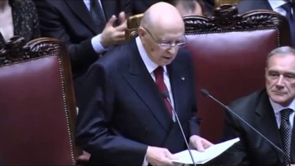 Napolitano - La frustrazione tra i cittadini per non aver potuto scegliere gli eletti (22.04.13)