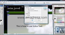 Sclice Tool Basic Photoshop Tutorials in URDU, Hindi by Emadresa