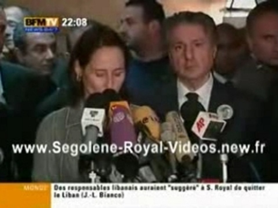 BFMTV 1er Jour au Liban pour S. Royal