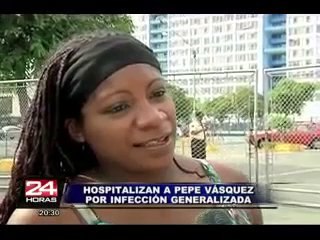 Hospitalizan a cantante Pepe Vásquez por infección generalizada