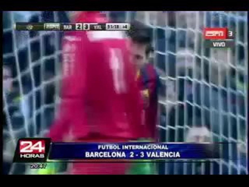 Sorpresa en la Liga Española: Barcelona cayó 2 - 3 ante Valencia (1/3)