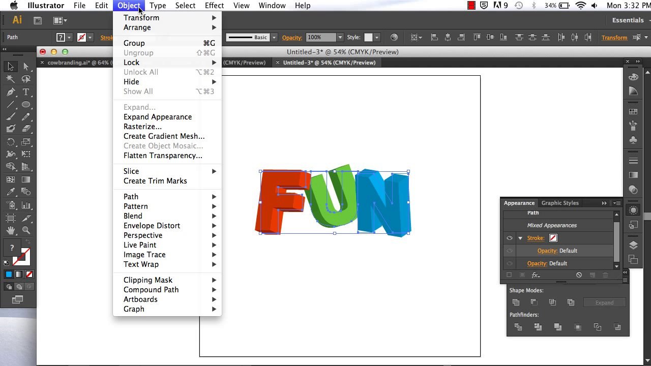 Illustrator: Fun 3D Text with Depth of Field - Tutorial