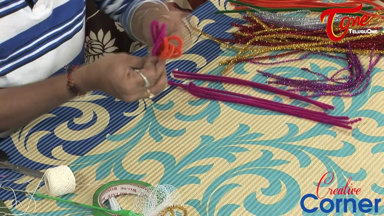 Creative Corner | How to Make Flowers with Net | Sparkle & Pipe Cleaner