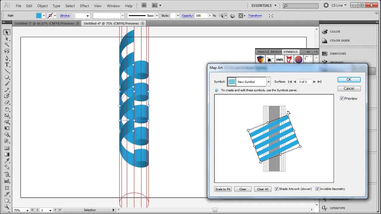 Illustrator: 3D Ribbons - Tutorial