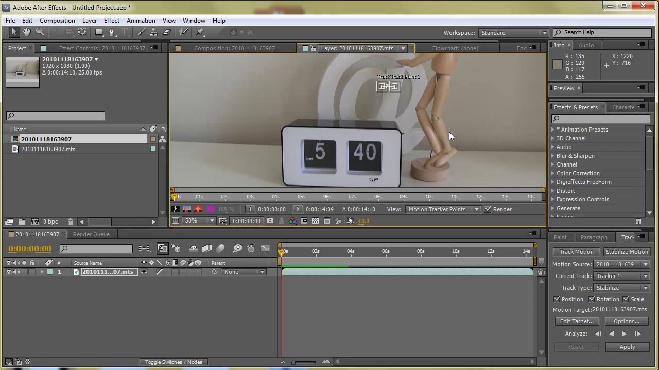 After Effects: Stabilizing Footage - Tutorial