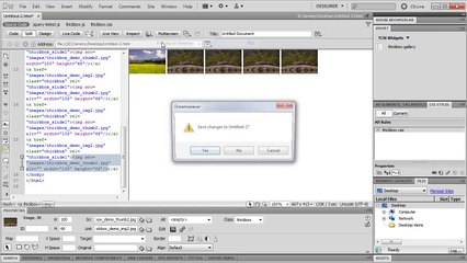 Dreamweaver: Easy Gallery (Thickbox) - Tutorial