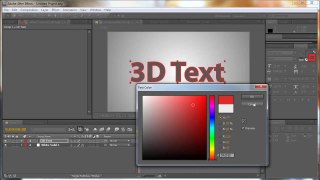 After Effects: 3D Rotating Text - Tutorial